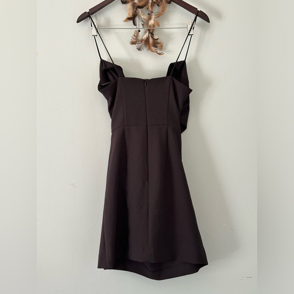 Zara Black Cut Out Mini Dress Thin Strap Size S Homecoming Night Out Party - Picture 5 of 11